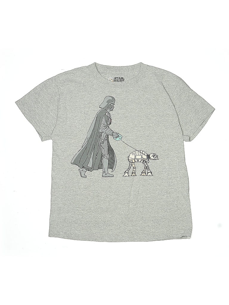 Star Wars Print Gray Short Sleeve T-Shirt Size M (kids) - photo 1
