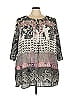 Roz & Ali 100% Polyester Gray Casual Dress Size 3X - photo 1