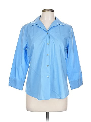 Foxcroft 3/4 Sleeve Button-Down Shirt (view 1)