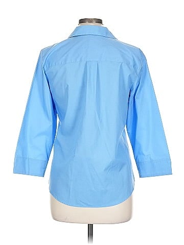Foxcroft 3/4 Sleeve Button-Down Shirt (view 2)