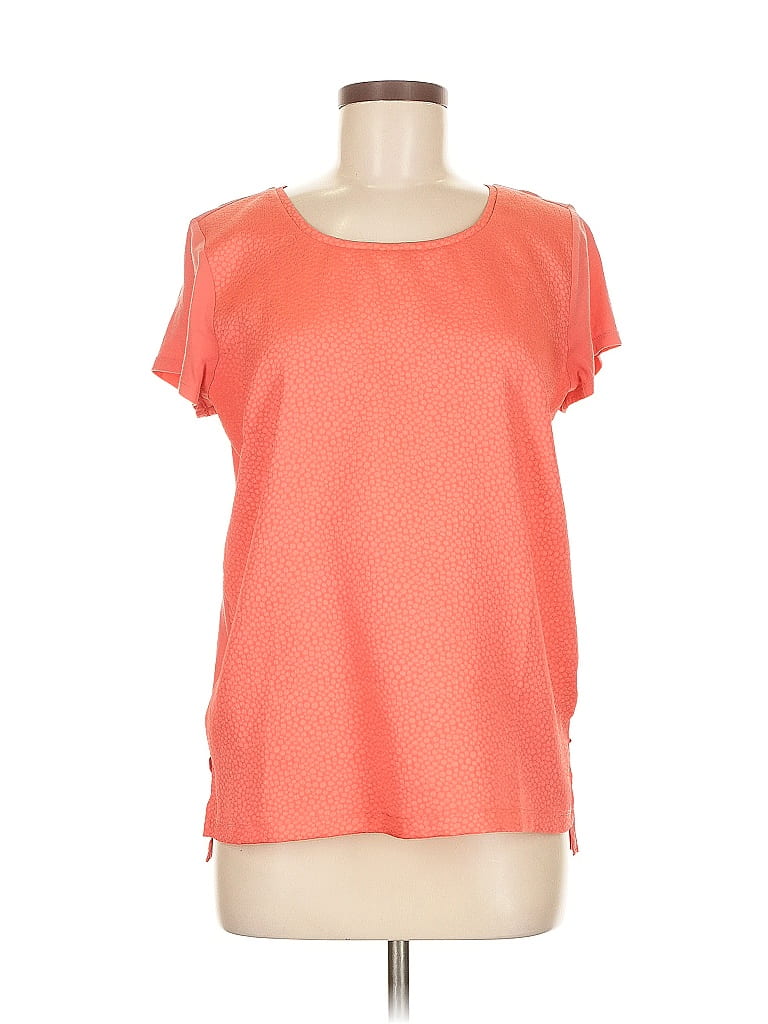 ANN TAYLOR FACTORY Pre-owned Short Sleeve Top Pink Cold Shoulder Neckline Tops