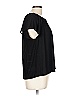 Ann Taylor LOFT 100% Rayon Black Short Sleeve Blouse Size L - photo 3