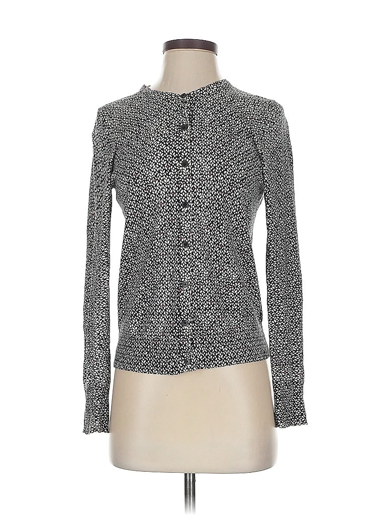 Pre-owned Ann Taylor Loft Cardigan Sweater In Gray
