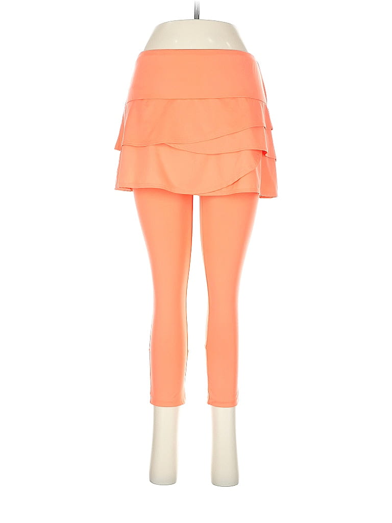 Lucky in Love Orange Active Pants Size M - photo 1