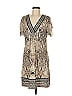 Hale Bob Paisley Tan Casual Dress Size M - photo 1