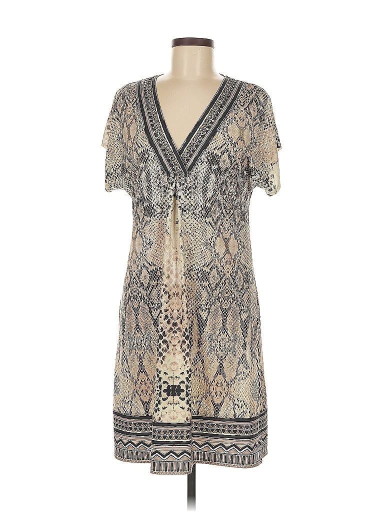 Hale Bob Paisley Tan Casual Dress Size M - photo 1