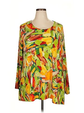 LOGO by Lori Goldstein 3/4 Sleeve Blouse (view 1)