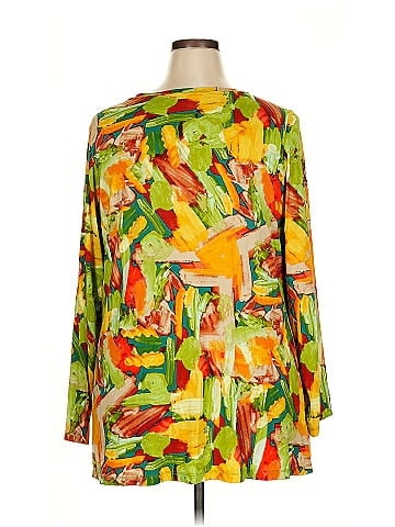 LOGO by Lori Goldstein 3/4 Sleeve Blouse (view 2)