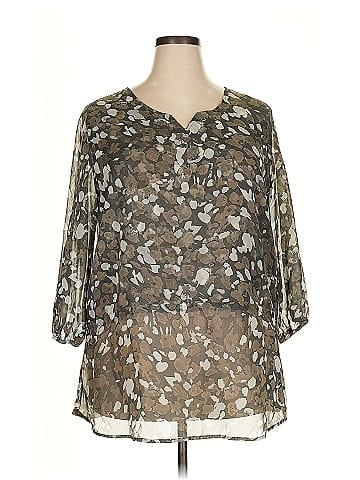 Faded Glory 3/4 Sleeve Blouse (view 1)