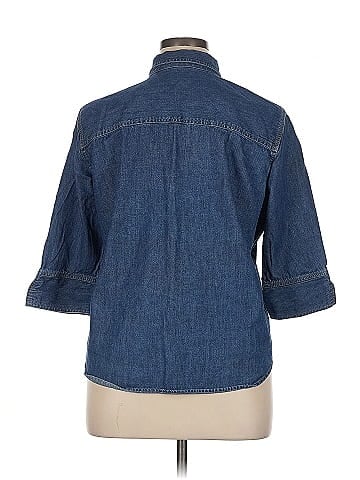 Liz Claiborne 3/4 Sleeve Button-Down Shirt (view 2)