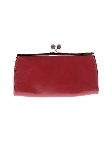 Prada Chic Kisslock Mini Clutch Rosso Leather Clutch (view 2)