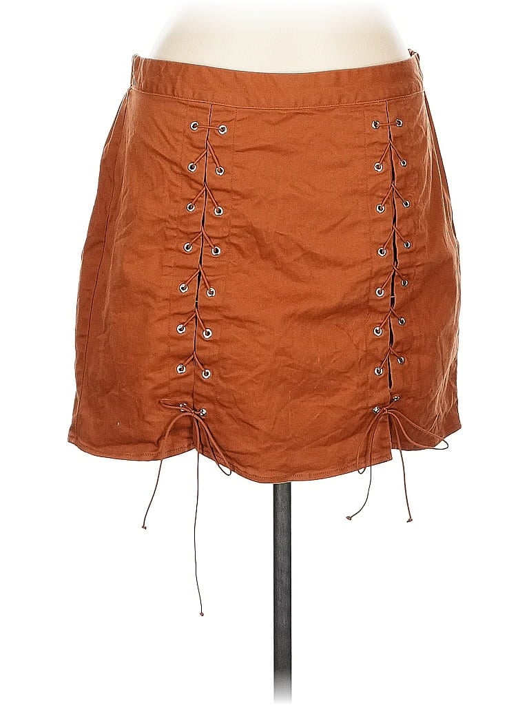 Click to view more detailed imagery on our partner's website Pre-owned Wild Fable Casual Skirt In Brown