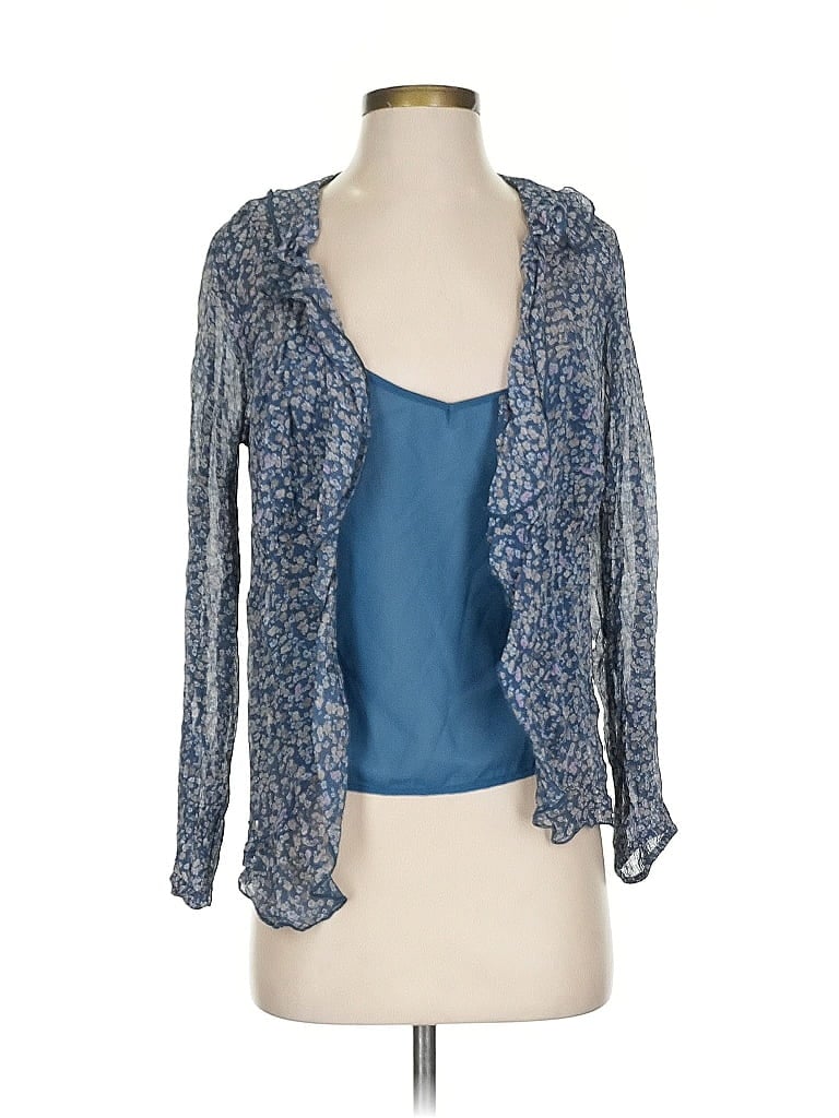 Pre-owned Lucky Brand Kimono In Blue