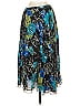 Chico's 100% Polyester Print Blue Casual Skirt Size Sm (0) - photo 2