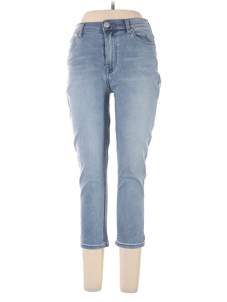 DG^2 by Diane Gilman Solid Blue Jeans Size 12 - photo 1