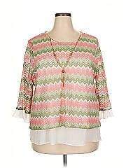 Alfred Dunner 3/4 Sleeve Blouse