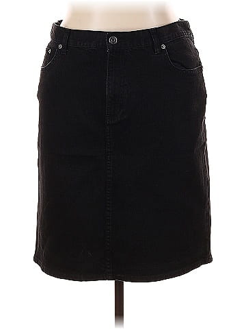 L-RL Lauren Active Ralph Lauren Denim Skirt (view 1)