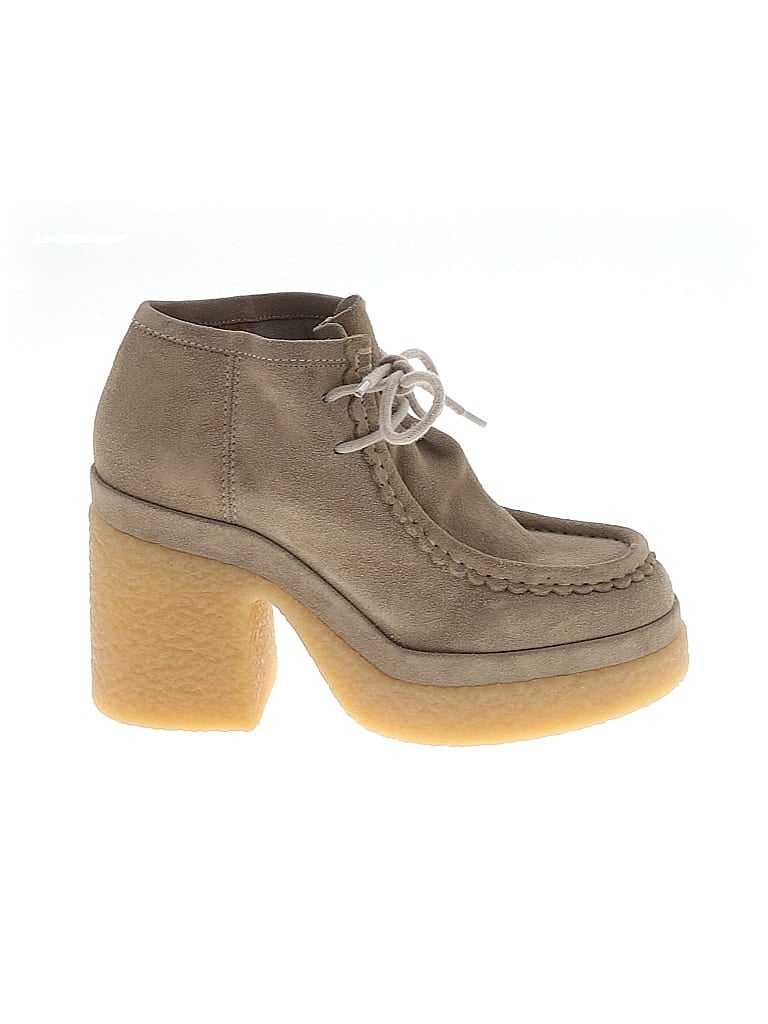 Chloé 100% Suede Tan Jamie Suede Leather Ankle Boots Size EU 36 - photo 1