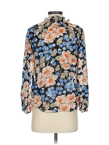 Rebecca Taylor Long Sleeve Silk Top (view 2)