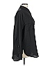 Ann Taylor LOFT 100% Polyester Solid Black Long Sleeve Blouse Size L - photo 3