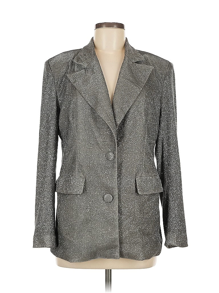 Pre-owned Flat White Blazer Jacket In Gray