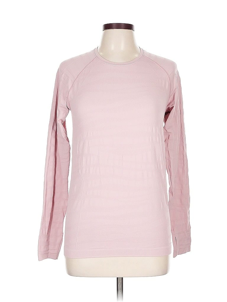 Pre-owned Sweaty Betty Long Sleeve T-shirt In Pink