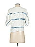 Bella Dahl 100% Tencel Tie-dye Blue Short Sleeve Blouse Size XS - photo 2