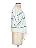 Bella Dahl 100% Tencel Tie-dye Blue Short Sleeve Blouse Size XS - photo 3