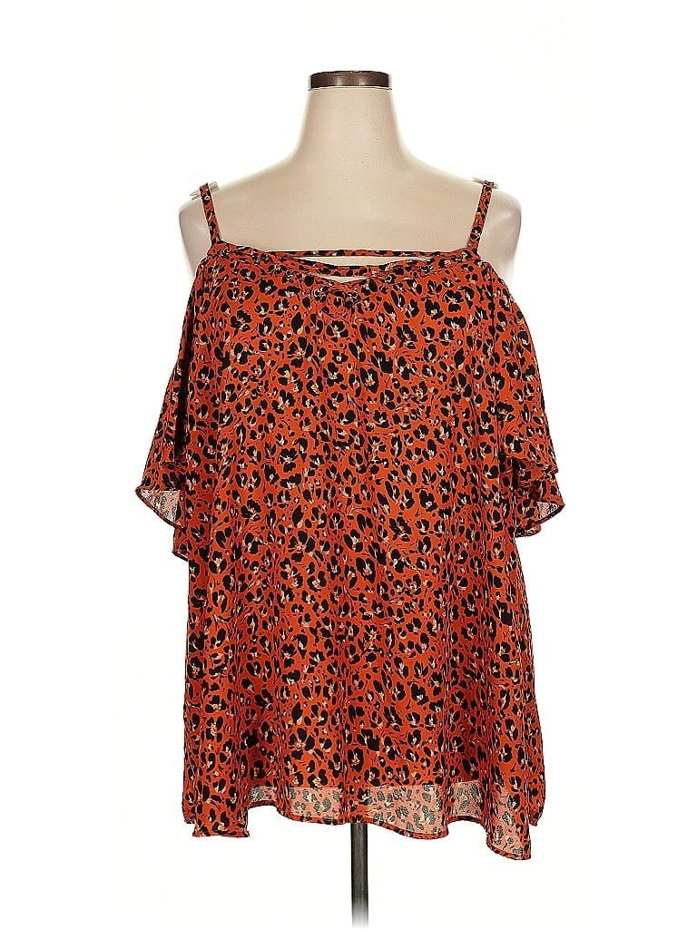 Pre-owned Torrid Sleeveless Blouse In Orange
