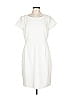Ann Taylor Solid White Casual Dress Size 12 - photo 1
