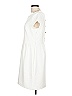 Ann Taylor Solid White Casual Dress Size 12 - photo 4