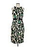 David Meister Animal Print Green Cocktail Dress Size 8 - photo 1