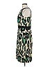 David Meister Animal Print Green Cocktail Dress Size 8 - photo 4