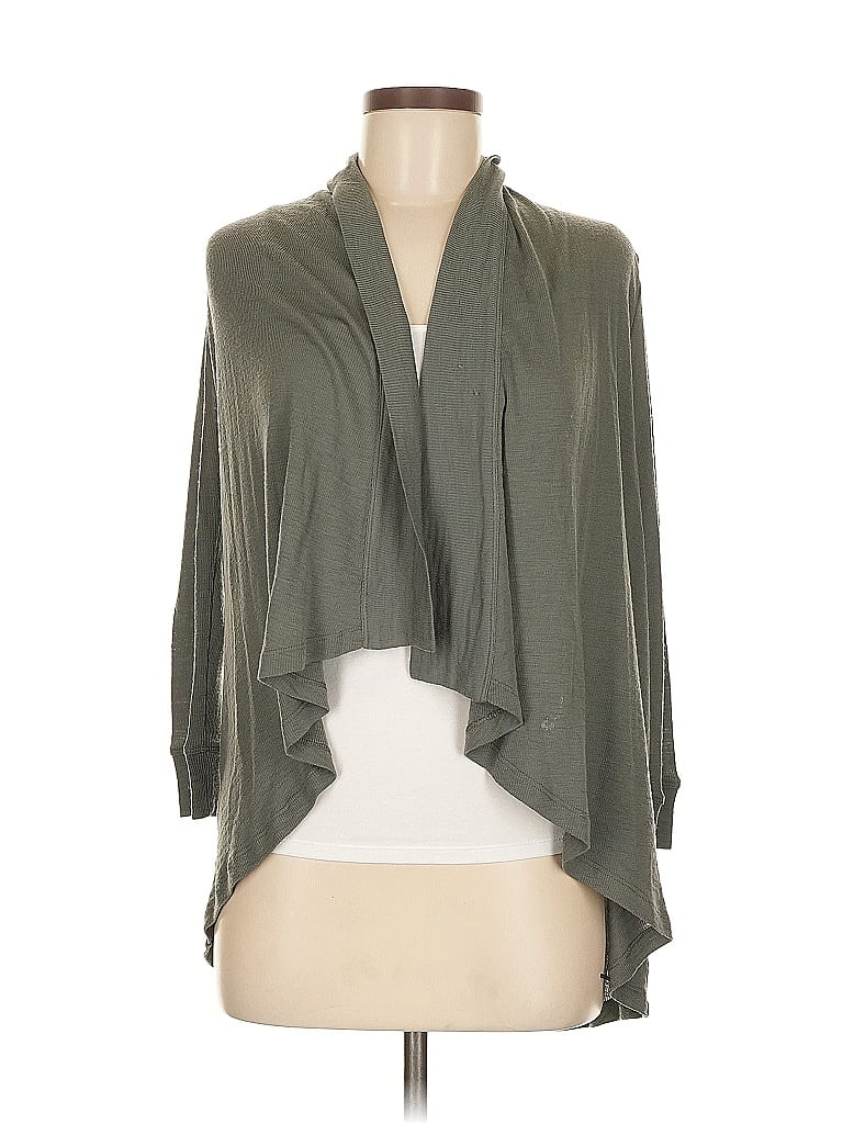 Pre-owned Theory Wool Cardigan Sweater In Gray