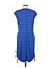 T by Talbots Blue Casual Dress Size M - photo 2