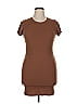 Victoria's Secret Pink Solid Brown Casual Dress Size XL - photo 1