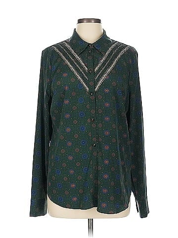 Veronica Beard Long Sleeve Silk Top (view 1)