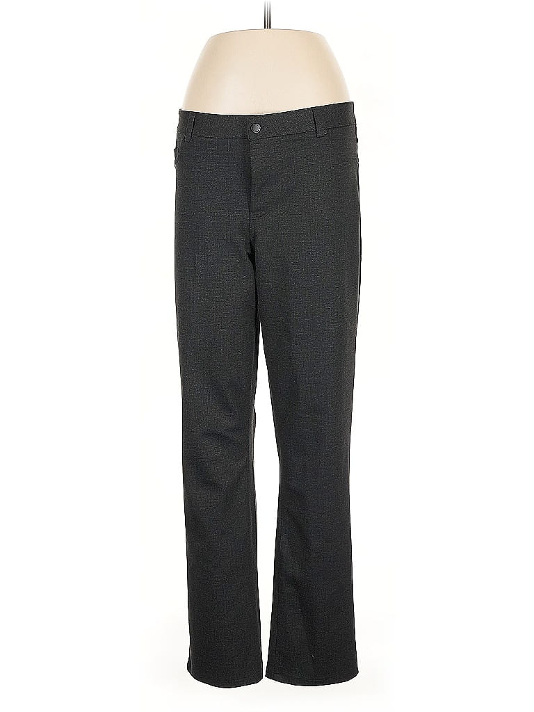 DKNY Jeans Solid Gray Dress Pants Size L - photo 1