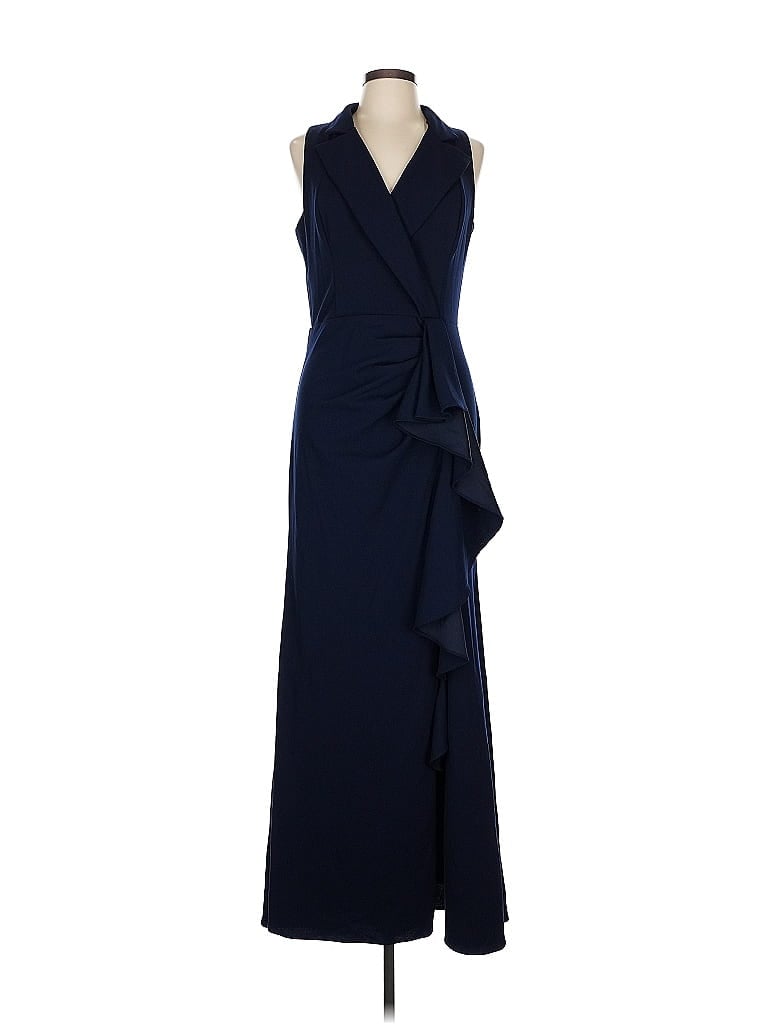 Betsy & Adam Blue Cocktail Dress Size 12 - photo 1