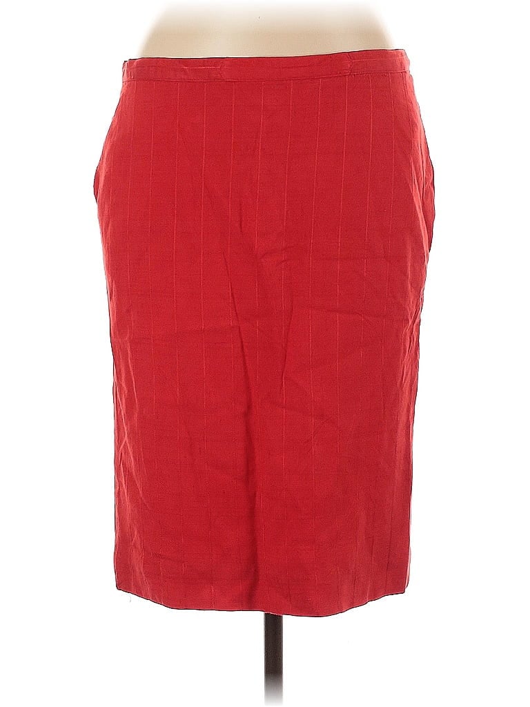 Pre-owned Neiman Marcus Formal Skirt In Red