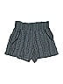 Three Dots 100% Rayon Stripes Gray Shorts Size S - photo 1