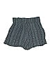 Three Dots 100% Rayon Stripes Gray Shorts Size S - photo 2