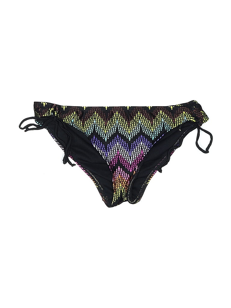 Rip Curl Chevron-herringbone Black Swimsuit Bottoms Size L - photo 1