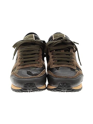 Valentino Garavani Suede Camo Rockrunner Sneakers (view 2)