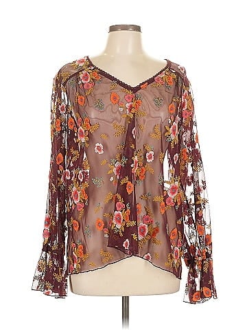 Feather Bone by Anthropologie Long Sleeve Blouse (view 1)