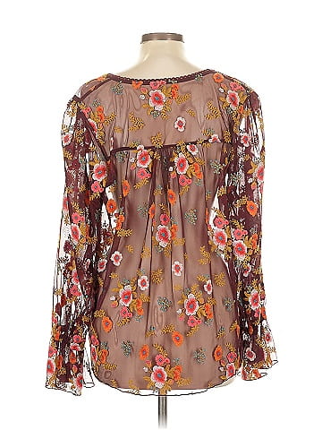 Feather Bone by Anthropologie Long Sleeve Blouse (view 2)