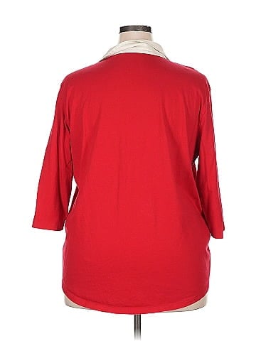 Lands' End 3/4 Sleeve Blouse (view 2)