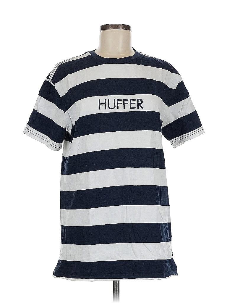 Pre-owned Hurley Short Sleeve Top Blue Crew Neck Tops