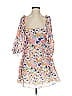 Amanda Uprichard 100% Ramie Print Orange Cocktail Dress Size S - photo 1