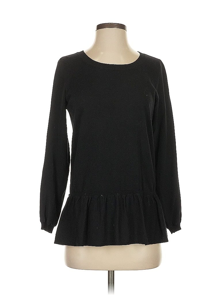 Click to view more detailed imagery on our partner's website Pre-owned Joie Long Sleeve Top Black Crew Neck Tops